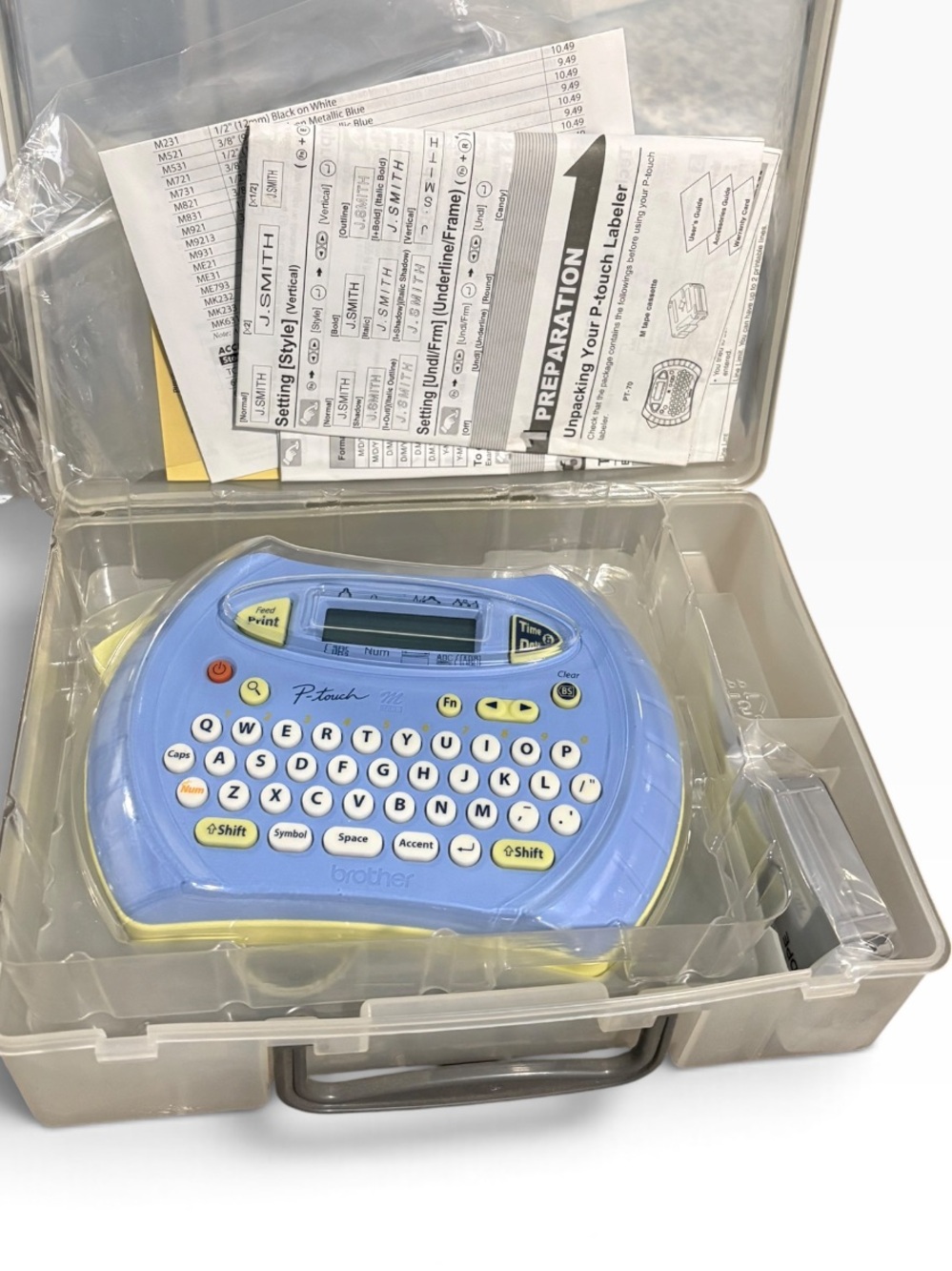 Brother P-touch P-70 Label Maker With Case